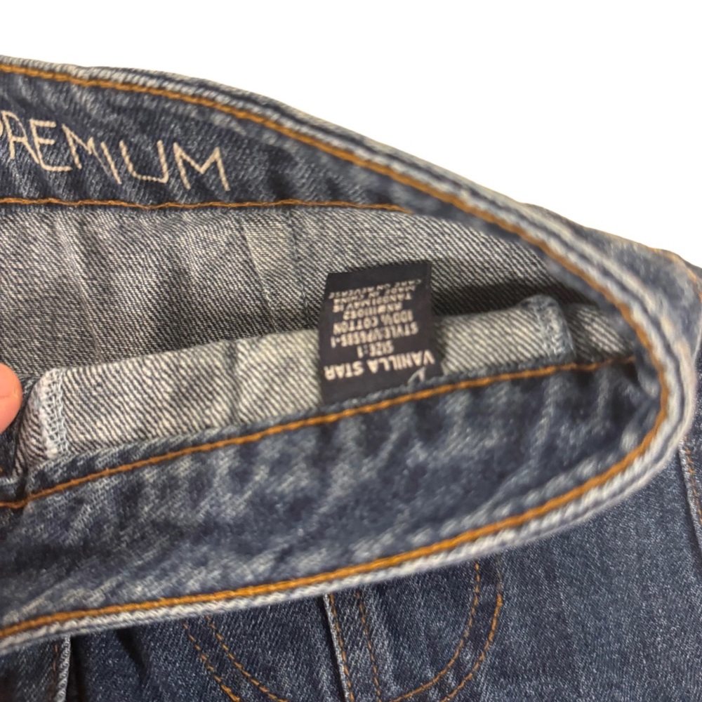Vanilla Star Blue Denim A-Line Skirt - Picture 3 of 3